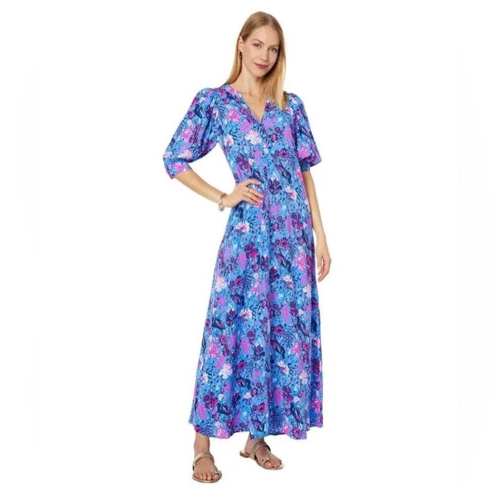 L15 Lilly Pulitzer Andrei Elbow Sleeve Maxi